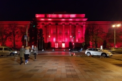 Kyiv National Taras Shevchenko University at night