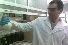 Alex Mashkov is starring at his product