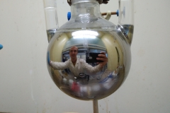 Pavel Garbuz and his chemical selfie (Pd dust)