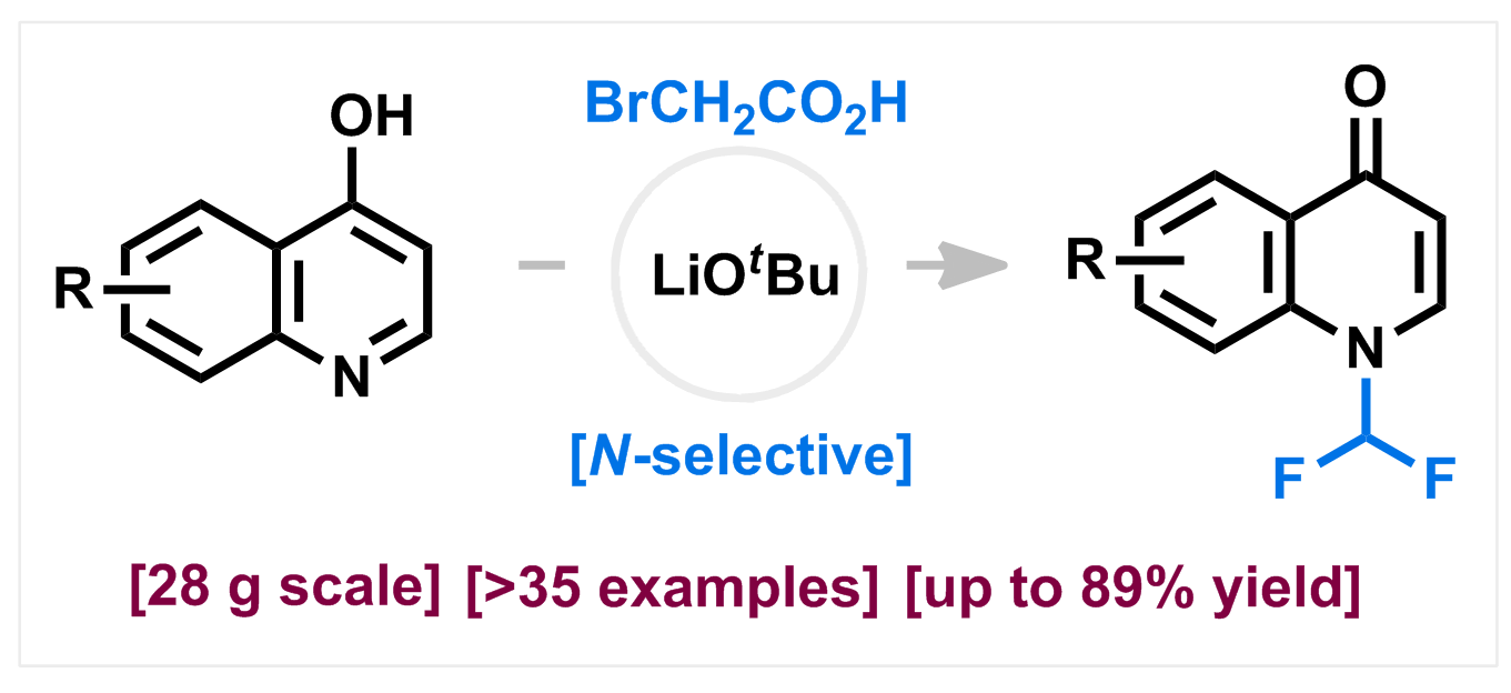N‑Selective Difluoromethylation of 4‑Hydroxyquinolines